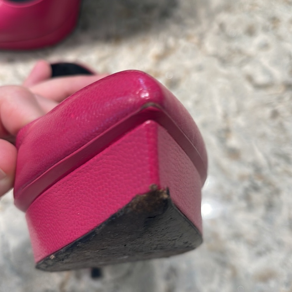 Barbie Pink Saint Laurent Paris Platform Heels, Size 38 - Picture 6 of 12